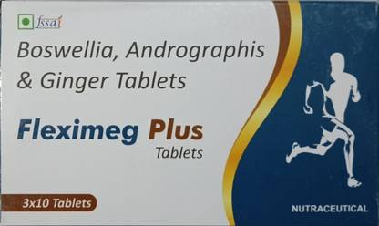 Megma Health Care Fleximeg Plus Boswellia, Andrographis, ginger For joint flexibility Supplement