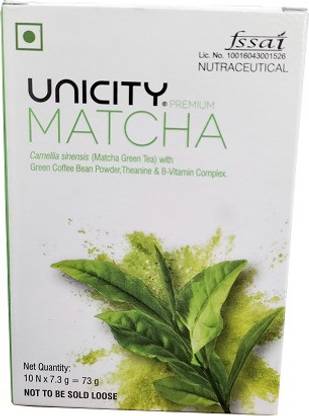 unicity Matcha Green Tea with Green Coffee Bean Powder,Thenanine & B-Vitamin Complex