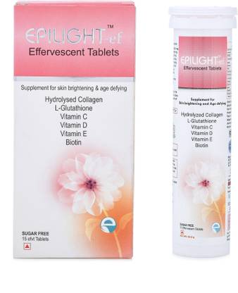 EPILIGHT Collagen, L-glutathione Effervescent Tablets for Skin Brightening