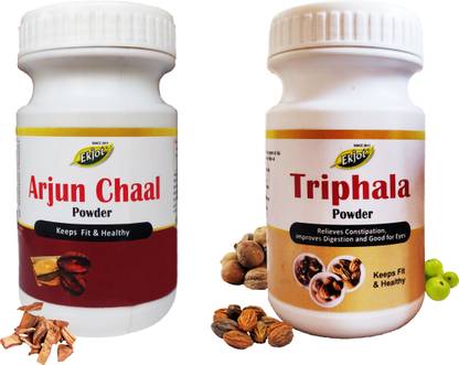 Ekjot Arjun Chal Powder (100g) + Triphala Powder (100g) | Combo Pack