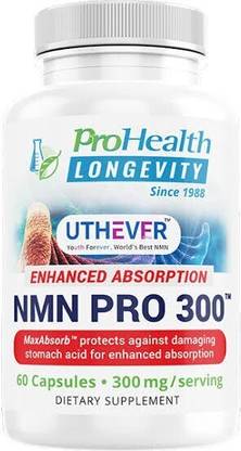 Prohealth Longevity NMN Pro 300 Enhanced Absorption - Uthever 60 (60 Capsules)