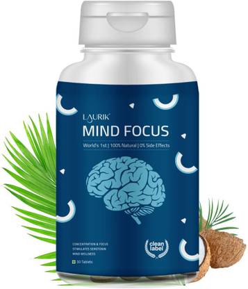 LAURIK Mind Focus Tablets | Brain Support Supplements