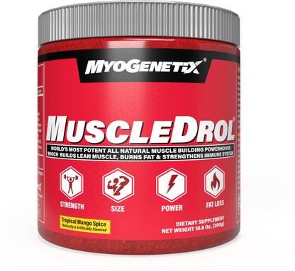 Myogenetix MUSCLEDROL® 10.6 Oz. (60 Servings) Tropical Mango Spice Flavour