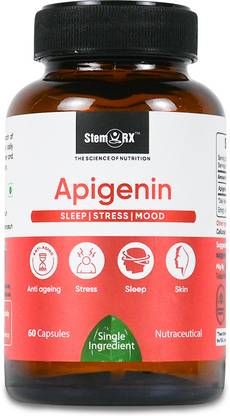 StemRx Apigenin Supplements Sleep | Stress | Mood | 60 Veg capsules