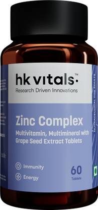 HEALTHKART HK Vitals Zinc Supplements With Vitamin C, Vitamin D, Iron & Multivitamins