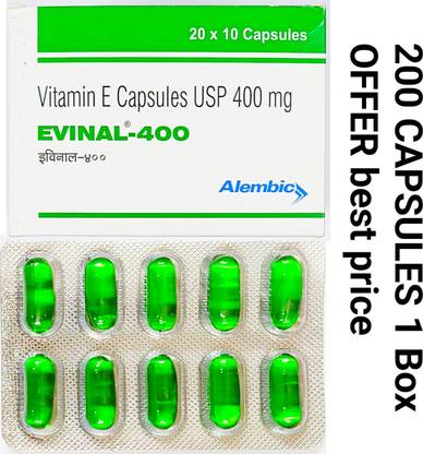 EVINAL Evion 400 Vitamin E 400 (200 capsules)