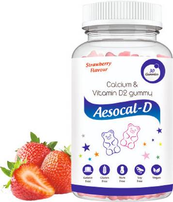 Aesthetic Softcaps Calcium Vitamin D2 Gummies Aesocal-D