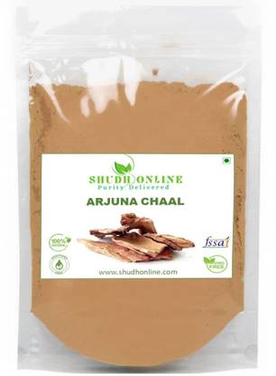 Shudh Online Arjun ki Chaal Powder, Arjuna Bark, Arjun Chal Tree Kwath, Arjuna Chettu Chhal