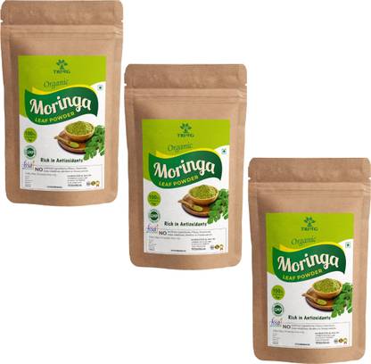 Trivang Organic Moringa Leaf Powder 100g (Pack of 3) For Weight Loss, Powerful Vitamins
