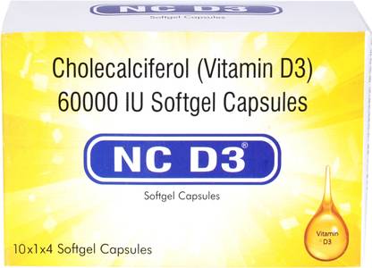 NC D3 Cholecalciferol ( Vitamin D3) 60000 IU Softgel ( 10*1*4))