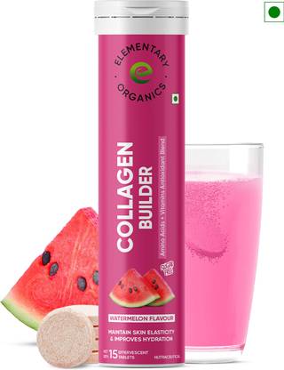 Elementary Organics Collagen Builder Effervescent For Improved Skin Elasticity & Anti-Ageing
