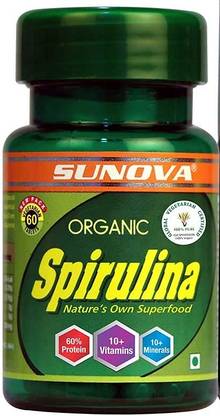 SUNOVA Organic Spirulina Power your life ,500mg