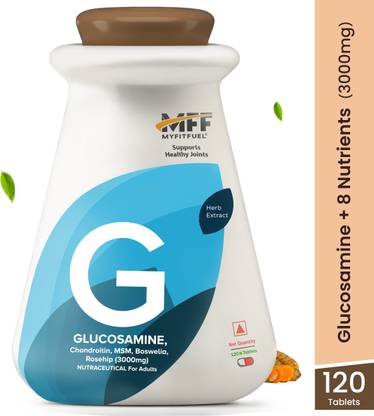 MyFitFuel Glucosamine with Chondroitin sulfate, MSM & Hyaluronic Acid, 3000mg,