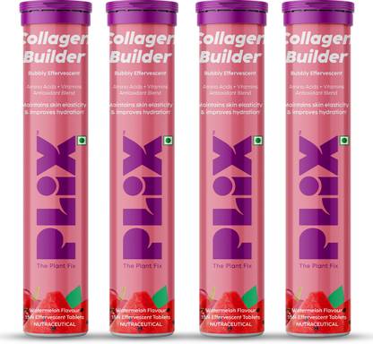 The Plant Fix Plix Collagen Builder Effervescent For Improved Skin Elasticity & Anti-Ageing