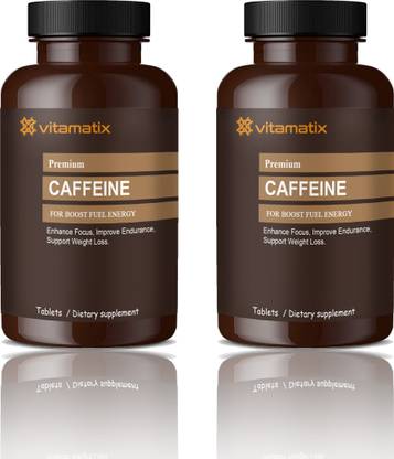 Vitamatix Caffeine 200mg Supports Focus, Energy, Endurance Tablets (S235)