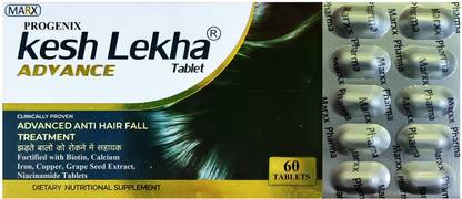 Progenix KESHLEKHA ADVANCE ANTI HAIRFALL & HAIR GROWTH TABLET WITH BIOTIN,AMINO ACIDS