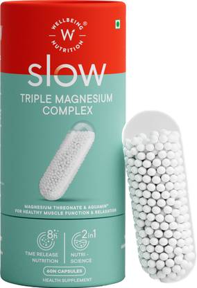 Wellbeing Nutrition Triple Magnesium Complex 1000mg, Supplement for Stress Relief, Muscle Recovery