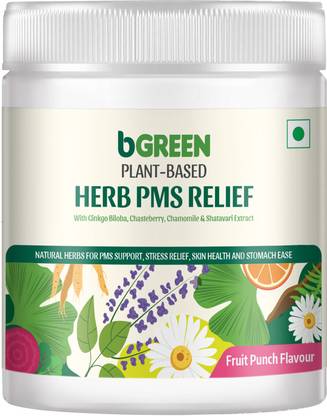 bGreen Herb PMS Relief, Fruit Punch