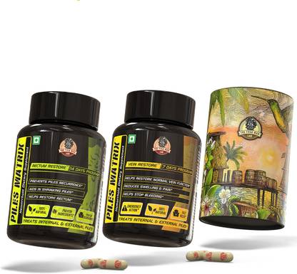 The Yoga Man lab Piles Matrix Vein & Rectum Restore Pack Ayurvedic Ingredient Medicine