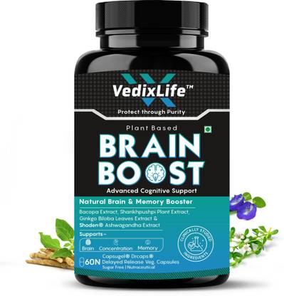 VedixLife Brain and Memory Booster Capsule | Memory, Focus & Clarity