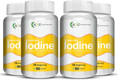 ANC Iodine 150mcg Supplement Support Thyroid & Maintain Healthy Cellular Pack of 4