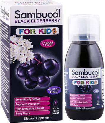 Sambucol Kids Syrup, Black Elderberry, 4 Ounce