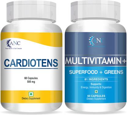 ANC CARDIOTENS with Arjuna Extract Heart Health & Multivitamin for Immunity