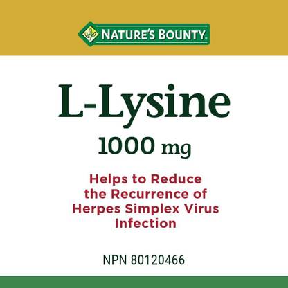 Nature's Bounty L-LYSINE 1000MG