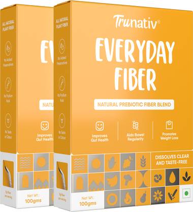 TruNativ Everyday Fiber, Bloating,Gas,Constipation & Acidity Relief, Unflavoured
