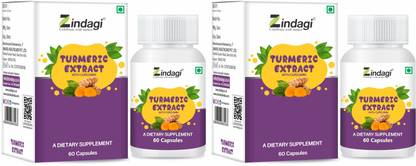 Zindagi Turmeric Extract Capsules With Curcumin | Maintain Healthy Joints|
