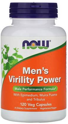Now Foods Men's Virility Power, 120 Veg Capsules