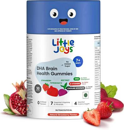Little Joys DHA Brain Health Gummies (7-12 years) | Improves Sleep, Mood & Concentration