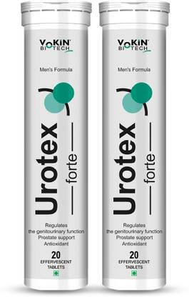 Vokin Biotech Urotex Forte Testosterone Booster for Mens Effervescent Water Soluble