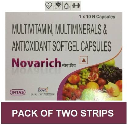 INTAS NOVARICH MULTIVITAMIN SOFTGEL CAPSULES WITH ANTI OXIDANTS (2*10CAPS)