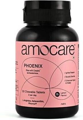 Amocare Phoenix | L-Arginine, Astaxanthin, Pine Bark Extract | Boosts Stamina & Vitality