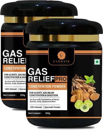 G GLOWSIK Gas Relief Pro Powder for Gas Relief, Acidity Relief Ayurvedic Health care