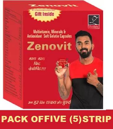 Zenovit MULTIVITAMINS & MULTIMINERALS SAME AS BODYRICH AND MAXIRICH (5*10CAPSULES)