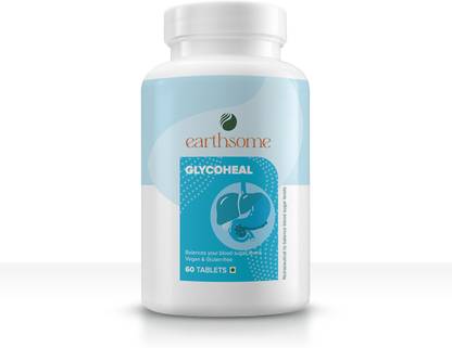 earthsome Glycoheal Tablets For Diabetic Patient Balance blood Sugar levels 60 Tablets