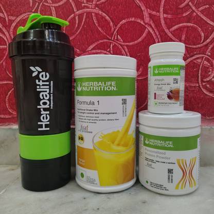 HERBALIFE FORMULA-1 MANGO SHAKE,PPP200GM,AFRESH KASMIRI KAHAWA WITH SHAKERCUP FREE