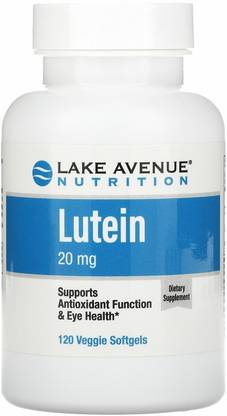 Lake Avenue Nutrition Lutein, 20 mg, 120 Veggie Softgels