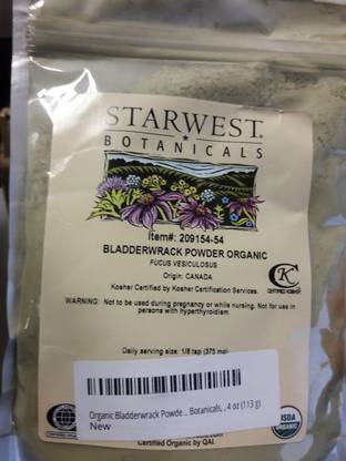 Starwest Botanicals Organic Bladderwrack Powder, 4 Ounce