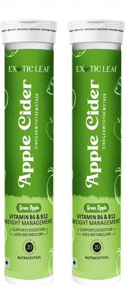 EXOTIC LEAF Apple Cider Vinegar with Mother, Green Apple Vitamins Supports Weight Management