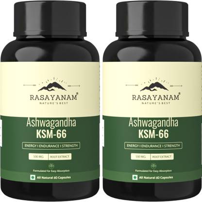 Rasayanam Ashwagandha KSM-66 |Support Strength & Energy| Stress Relief