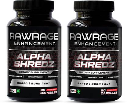 Rawrage Alpha Shredz Extreme Fat Burn Formula | 180 Capsules