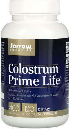 Jarrow Formulas Colostrum Prime Life, 400 mg, 120 Veggie Caps
