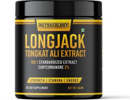 Nutracology Tongkat Ali Root Extract Powder 100:1 Longjack Extract with Active Eurycomanone