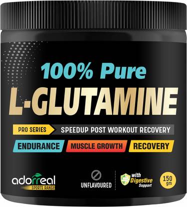 Adorreal L Glutamine Powder Post Workout Supplement for Muscle Growth 5g(30) Servings