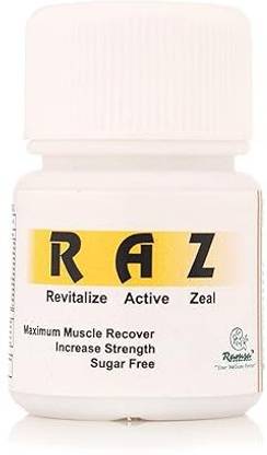 Ramsa Wellness RAZ Capsule for Maximum Muscle Recover Sugar Free (Pack of 1 month, 3 Bottles)