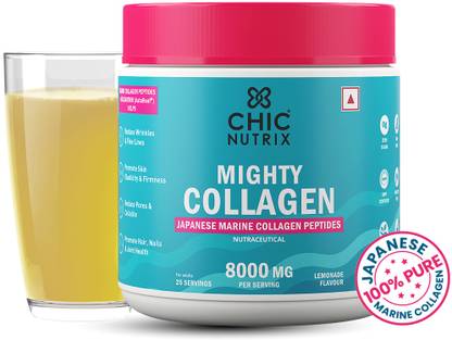 Chicnutrix Marine Collagen - 8g Japanese Collagen Powder, Anti-ageing, Tight, Youthful Skin