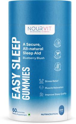 Nourvit Easy Sleep Gummies | Melatonin, Chamomile Extract, L-theanine